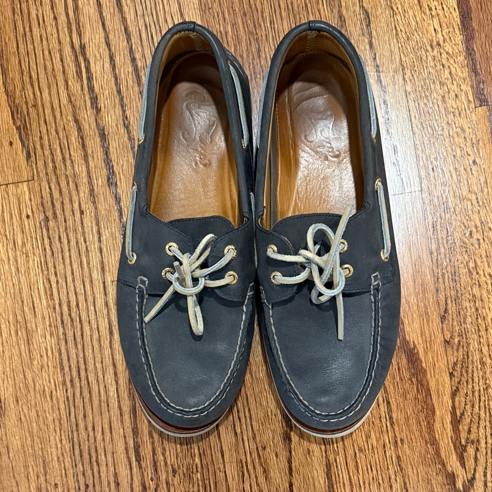 Sperry Classic Blue Leather Boat Shoes 11.5M
